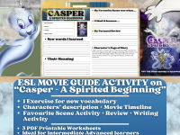 ESL Movie Guide Worksheets - Casper - A Spirited Beginning preview