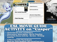 ESL Movie Guide Worksheets - Casper preview