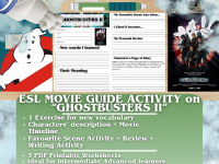 ESL Movie Guide Worksheets - Ghostbusters II preview