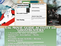 ESL Movie Guide Worksheets - Ghostbusters preview