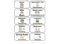 ESL Multilingual Vocabulary Flashcard - Home & Furniture - Armenian preview 2