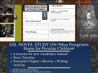 ESL Novel Study - Miss Peregrine's Home for Peculiar Children preview