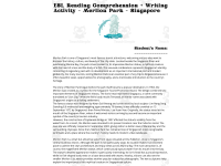 ESL Reading Comprehension + Essay - Merlion Park - Singapore - Asia preview 2