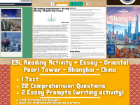ESL Reading Comprehension + Essay Oriental Pearl Tower - Shanghai preview