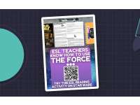 ESL Reading Comprehension + Writing Activity Worksheet on Star Wars preview