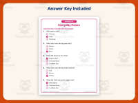 Everyday Colors – Reading Comprehension Test Collection – Kindergarten preview 3