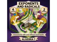 Exponents Radicals and Exponential Functions Crosswords with Word Bank preview