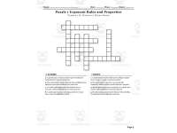Exponents Radicals and Exponential Functions Crosswords with Word Bank preview 3