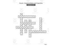 Exponents Radicals and Exponential Functions Crosswords with Word Bank preview 4