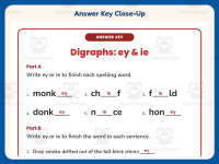 EY IE Digraphs Worksheet – 2nd Grade Long Vowels Practice + Answer Key preview 7