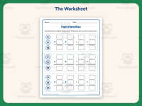 Fact Families Worksheet – 1st Grade Addition Practice + Answer Key preview 2
