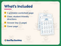 Fact Families Worksheet – 1st Grade Addition Practice + Answer Key preview 5