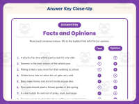 Fact or Opinion Examples Worksheet – 3rd Grade Fact and Opinion preview 7