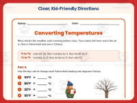 Fahrenheit to Celsius Worksheet – 5th Grade Weather Practice preview 4