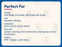 Fairy Tales Planning Page Worksheet – 2nd-5th Grade Narrative Writing preview 6
