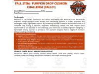 Fall STEM Activity: Pumpkin Drop Cushion Challenge (FALL01) preview 3