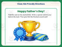 Father’s Day Award Card – 1st Grade Holiday Practice preview 4