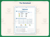 Favorite Vegetables Worksheet – 1st Grade Graphing Practice preview 2