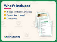 Ferrets Reading Comprehension Worksheet – 1st Grade Animals Practice preview 5