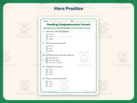 Ferrets Reading Comprehension Worksheet – 1st Grade Animals Practice preview 7