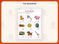 Fill in the Beginning Letter CVC Words Worksheet – Kindergarten preview 2