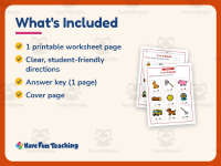 Fill in the Beginning Letter CVC Words Worksheet – Kindergarten preview 5