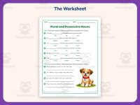 Fill in the Blank Nouns Worksheet – 3rd Grade Grammar Practice preview 2