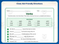 Fill in the Blanks Verb Worksheet – 2nd Grade Verbs Practice preview 4