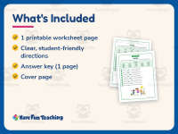 Fill in the Blanks Verb Worksheet – 2nd Grade Verbs Practice preview 5