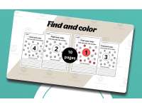 find and color Worksheets for kids. preview