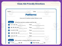 Find the Number Pattern Worksheet – 3rd Grade Patterns Practice preview 4