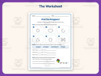 Find the Polygons Shapes Worksheet – 3rd Grade Geometry Practice preview 2