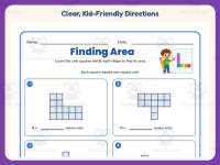 Finding Different Shapes Area Worksheet – 3rd Grade Geometry Practice preview 4