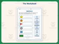 Finding Geometry Examples Worksheet – 1st Grade Shapes Practice preview 2