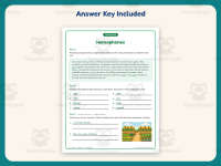 Finding Homophones Worksheet – 4th Grade Grammar Practice + Answer Key preview 3