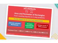 Finding Area & Perimeter of Rectangles Set preview