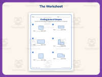 Finding the Area of Grid Shapes Worksheet – 3rd Grade Geometry preview 2