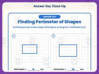 Finding the Perimeter of Shapes Grid Worksheet – 3rd Grade Measurement preview 7