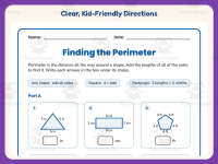Finding the Perimeter Worksheet – 3rd Grade Geometry & Measurement preview 4