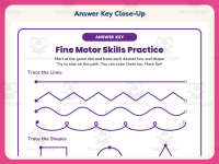 Fine Motor Skills Practice Worksheet – Preschool Handwriting preview 7