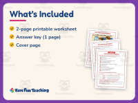 First Time on a Plane – Reading Comprehension Worksheet – 3rd Grade preview 5