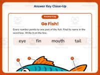 Fish Parts Worksheet – Kindergarten Anatomy & Animals Practice preview 7