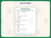Five Little Elephants – Reading Comprehension Worksheet – 1st Grade preview 7