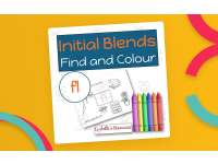 FL Blend Find and Colour Phonics Worksheet to Develop Phonemic preview