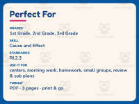 Flashlight Cause and Effect Worksheet – 2nd Grade Reading Practice preview 6