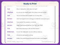 Fluency Worksheet: Three Billy Goats Gruff – 3rd Grade Practice preview 7