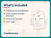 Food Chain Worksheet – 4th Grade Food Chains Practice + Answer Key preview 5
