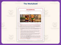 Found Money – Reading Comprehension Worksheet – 3rd Grade Practice preview 2