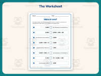 Four Digit More or Less Worksheet – 4th Grade Inequalities Practice preview 2