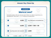 Four Digit More or Less Worksheet – 4th Grade Inequalities Practice preview 7